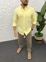Yarn dyed pestal oxford shirt